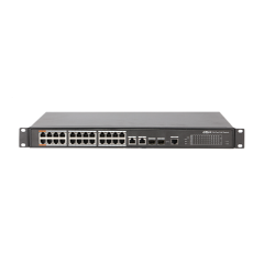 Dahua PFS4226-24ET-240, 24 port 240W, 250 m mesafeli PoE switch