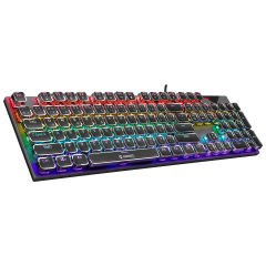 Everest KB-MK9 Gümüş USB Bilek Destekli Daktilo Tuşlu Mekanik Q Blue Switch Gaming Oyuncu Klavyesi