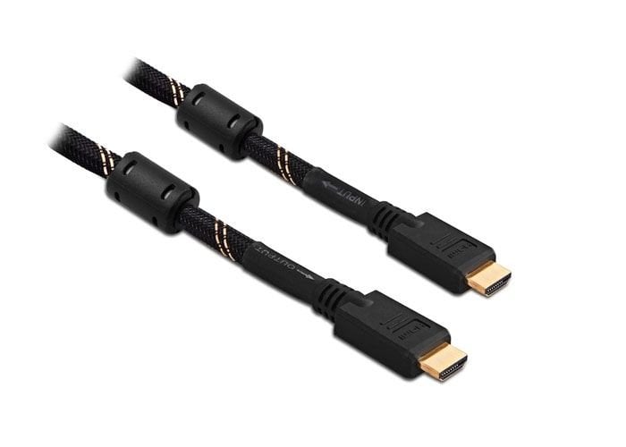 S-link SLX-2760 HDMI TO HDMI 60m Çift Filtre+Çipsetli+Kor.Kılıf 1.4 Ver. 3D Kablo