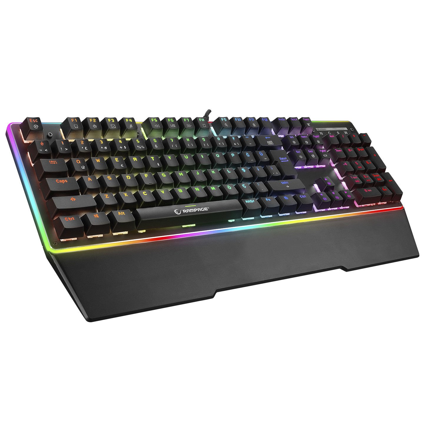 Rampage RMK-X1 MIRACLE USB Full RGB Aydınlatmalı Q Jixian Red Switch Gaming Oyuncu Mekanik Klavye