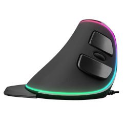 Rampage SMX-R618 TERRIFIC Siyah RGB Efektli 4000dpi 6 Tuşlu Ergonomik Mouse