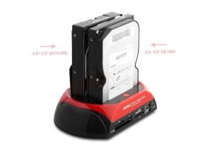 Everest Hdc-385 Harici Usb 2.0 Sata Ide Hdd Docking Station Kart Okuyucu 2.5'' 3.5''