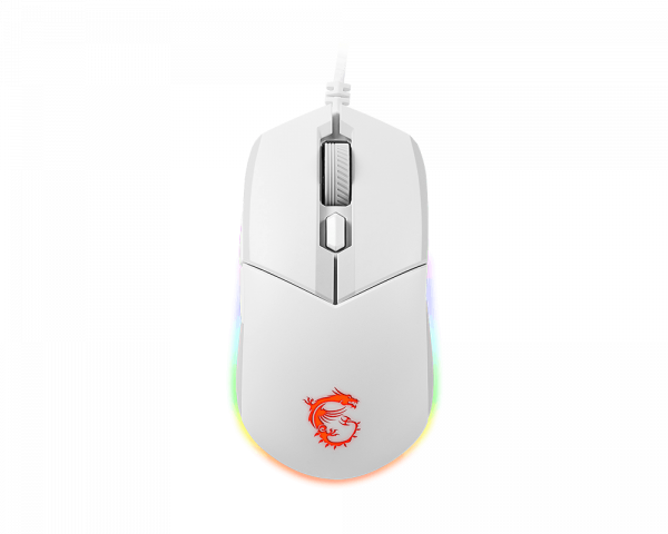 MSI GG CLUTCH GM11 WHITE GAMING MOUSE 5.000 DPI OPTIK SENSOR RGB LED MYSTIC LIGHT OYUNCU FARESI BEYAZ