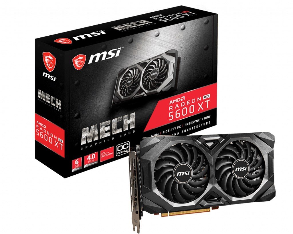MSI VGA RADEON RX 5600 XT MECH OC RX5600XT 6GB GDDR6 192B DX12 PCIE 4.0 x16