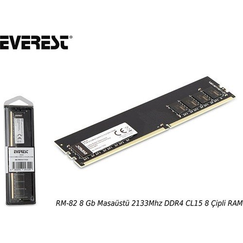 Everest Rm-82 8 Gb Masaüstü 2133Mhz Ddr4 Cl15 8 Çipli Ram