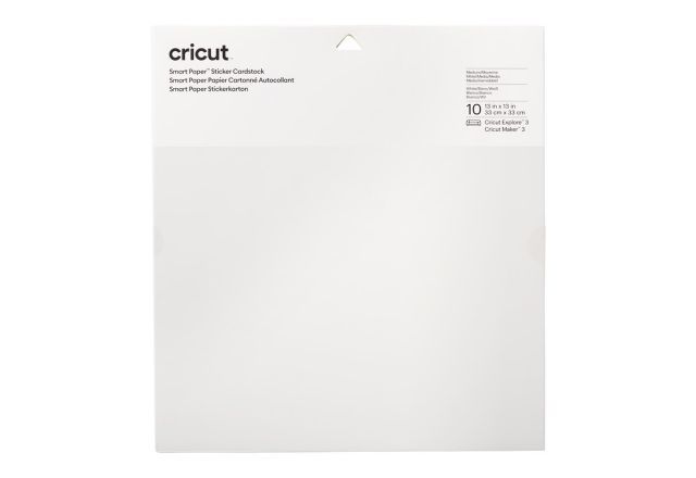 CRICUT 2008317 SMART ETİKET KARTON KAĞIT 33X33CM 10 SAYFA BEYAZ