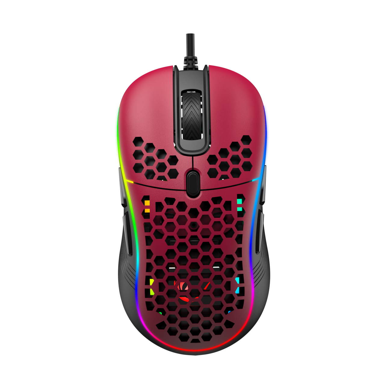 Rampage SMX-R85 GENTLE 6400dpi Kırmızı RGB Ledli Süper Hafif Makrolu Gaming Oyuncu Mouse