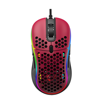 Rampage SMX-R85 GENTLE 6400dpi Kırmızı RGB Ledli Süper Hafif Makrolu Gaming Oyuncu Mouse