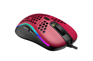 Rampage SMX-R85 GENTLE 6400dpi Kırmızı RGB Ledli Süper Hafif Makrolu Gaming Oyuncu Mouse