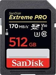 SDSDXXY-512G-GN4IN 512 GB Extreme Pro SDHC 170 MB/s Class 10 SD-MMC Kart