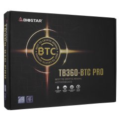 Biostar TB360-BTC PRO Intel B360 LGA1151 Soket 2*DDR4 Ram 2*24Pin + 12*PCI-E Soket Bitcoin Anakart