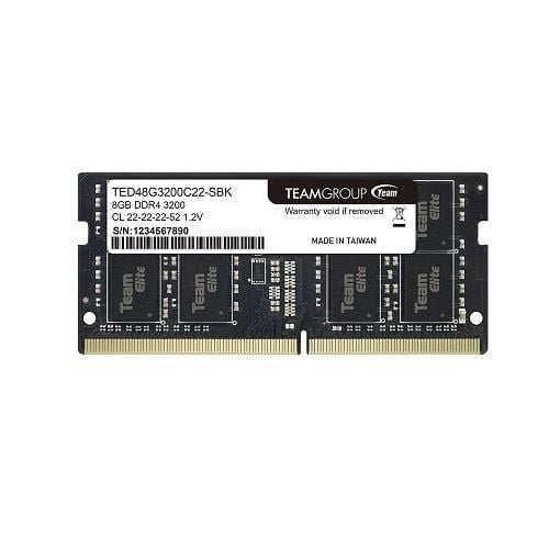 Team Elite 8GB 1x8GB 3200MHz CL 22 DDR4 Notebook SODIMM Ram