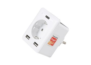 S-LİNK SWAPP SL-04 10A AKIM KORUMALI AKILLI PRİZ 2 USB 2.4 GHZ WİFİ TUYA DESTEKLİ