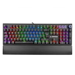 Rampage KB-R92 THUNDER Siyah USB Bilek Destekli Red Switch Full RGB Q Gaming Oyuncu Mekanik Klavye