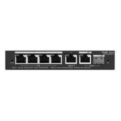 Reyee RG-ES206GS-P 6 Portlu, 10/100/1000 Gigabit,Yönetilebilir Switch, 1 Gigabit Uplink, 1 Gigabit C ombo,4 Port PoE+ (54W)