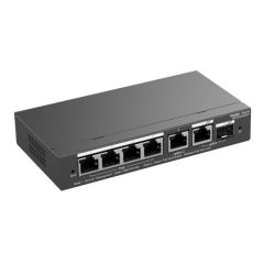 Reyee RG-ES206GS-P 6 Portlu, 10/100/1000 Gigabit,Yönetilebilir Switch, 1 Gigabit Uplink, 1 Gigabit C ombo,4 Port PoE+ (54W)