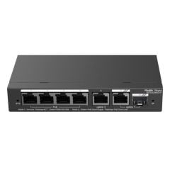 Reyee RG-ES206GS-P 6 Portlu, 10/100/1000 Gigabit,Yönetilebilir Switch, 1 Gigabit Uplink, 1 Gigabit C ombo,4 Port PoE+ (54W)