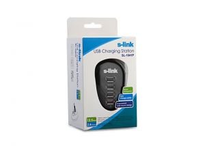 S-link SL-1041P 4 Port Usb Katlanabilir Ev Şarj Adaptör