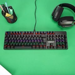 Everest KB-MK1 Lumos Siyah USB Rainbow Aydınlatmalı Blue Switch Full Anti-Ghosting Mekanik Gaming Oyuncu Klavye