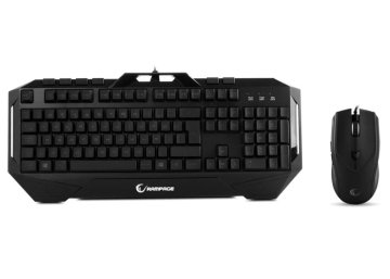 Rampage KM-R7 Siyah Usb Mavi Aydınlatmalı Oyuncu Q Multimedia Klavye + Mouse Set