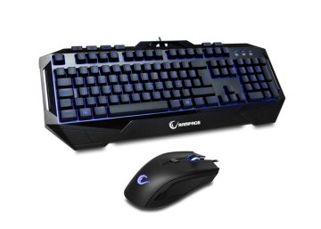 Rampage KM-R7 Siyah Usb Mavi Aydınlatmalı Oyuncu Q Multimedia Klavye + Mouse Set