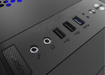 Rampage Falcon-X Siyah Usb3.0 4* Sese Duyarlı RGB Fan Temperli Cam Gaming Kasa