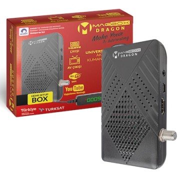 MAGBOX DRAGON FULL HD YOUTUBE USB MİNİ HD UYDU ALICISI TKGSLİ