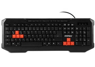 Everest KB-961 Siyah USB Q Kablolu Multimedia Oyuncu Klavye - Gaming Klavye