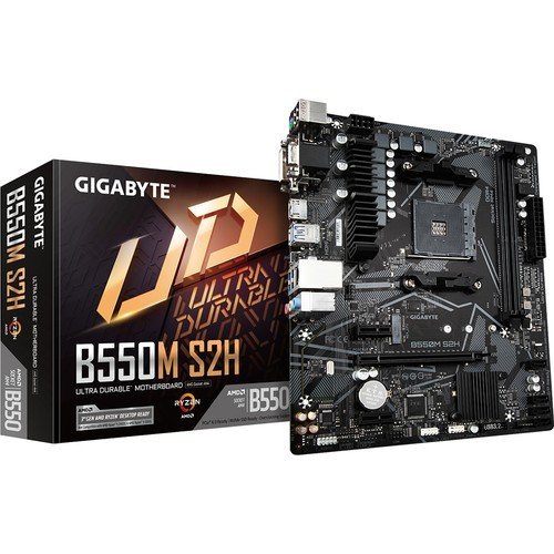 GIGABYTE B550M-S2H Soket AM4 DDR4 5100MHZ DVI HDMI Anakart