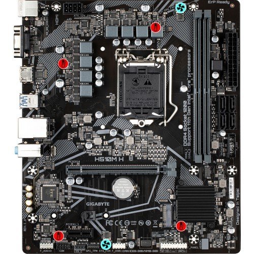 GIGABYTE H510M H 3200Mhz HDMI M.2 mATX 1200p