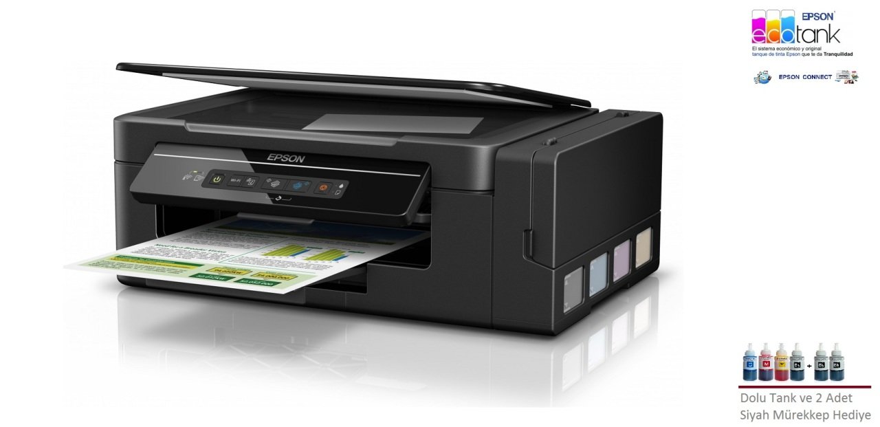 Epson Ecotank L3060 Tarayıcı Fotokopi Wifi Tanklı Yazıcı C11CG50401...Düşük Baskı Maliyetli Mobil Baskıya Uygun Çok Uzaklardan Baskı Olanağı Sağlayan Epson Email Print Teknolojili Kullanıcı Dostu Epson Tanklı Yazıcı
