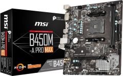 MSI B450M-A PRO MAX DDR4 3466 HDMI USB 3.2 mATX AM4 ANAKART