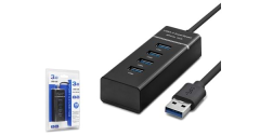 HADRON HDX7017 USB3.0 HUB 3*USB + USB3.0 30CM SİYAH