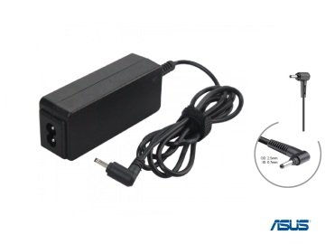 Compaxe CNA-102 Asus Notebook Şarj Adaptörü...19V 2.1A 40W 2.5*0.7 İğnesiz Yuvarlak L Uçlu Kolay Taşınır Tasarımlı Güvenli Hızlı Şarj Sağlayan Yüksek Verimli Asus Adaptör