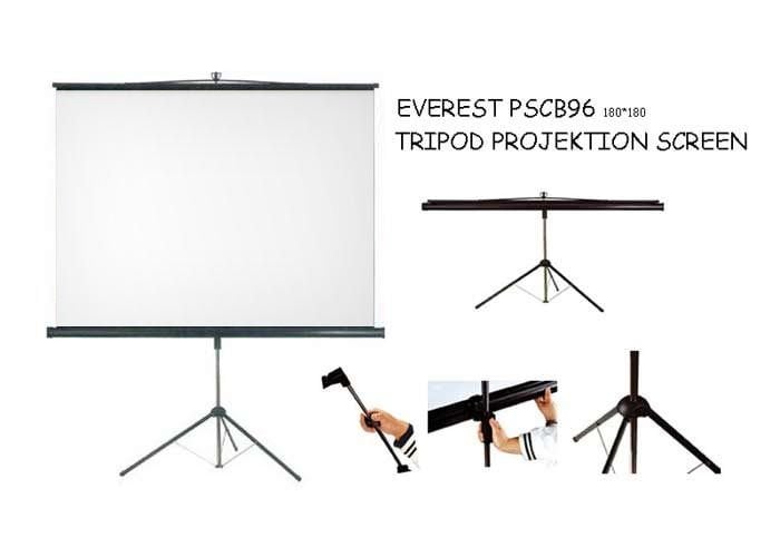 EVEREST PSEB96 180*180 Tripod Projeksiyon Perdesi