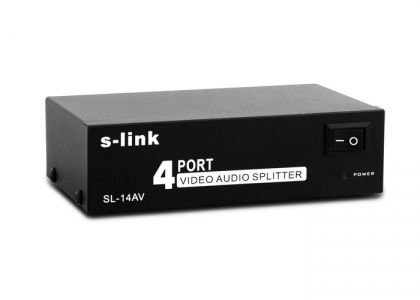 S-Link SL-14AV 4Lü AV Splitter