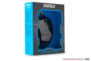 Everest SM-68X Usb Siyah 7 Renk Aydınlatmalı Oyuncu Mouse - Fiyat Performans Ürünü