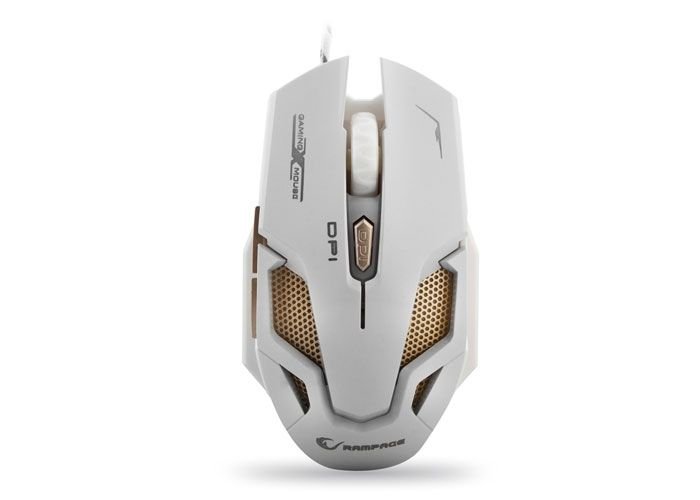 Everest Rampage SMX-R1 Usb Beyaz 4000 Dpi 7 Farklı Işık Makrolu Oyuncu Mouse