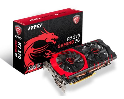 MSI R7 370 Gaming 2GB GDDR5 256Bit 2Dvi Hdmi Dp