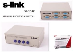 S-link SL-154C 4 Port VGA Switch