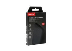 Asonic AS-P10 10000mAh 2*USB Output Powerbank Siyah Taşınabilir Pil Şarj Cihazı