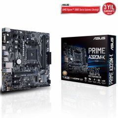 ASUS PRIME A320M-K/CSM AMD A320 AM4 DDR4 3200 HDMI VGA M2 USB3.1 mATX