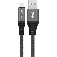 Hytech HY-X210 3A Micro Usb 1m Gri Data + Sarj Kablosu