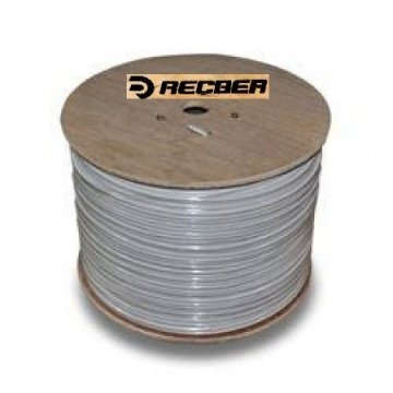 Reçber CCTV 4+1 Uzak Mesafe Kamera Kablosu... 500mt RG 59 U/6 2X 0,75mm² + 2 X 0,50mm² Dijital Uyumlu Yüksek Kalite Görüntü İletimli Ekstra Esnek ve UV Dayanıklı Elektrolitik Full Bakır Gri Renk 1+4