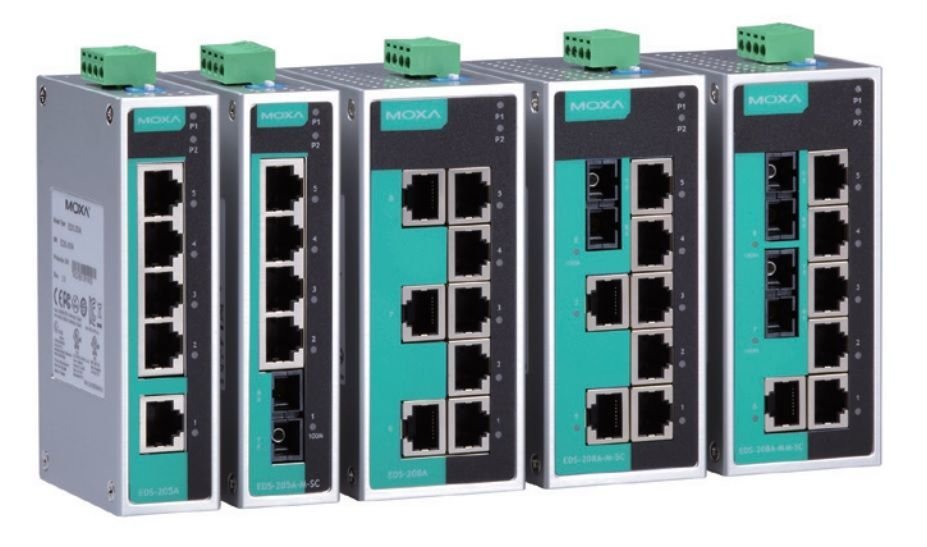 MOXA EDS-205A-S-SC Unmanaged Ethernet Switch