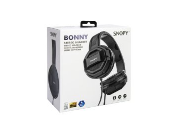 SNOPY SN-101 BONNY SİYAH LAPTOP-TELEFON MİKROFONLU KULAKLIK