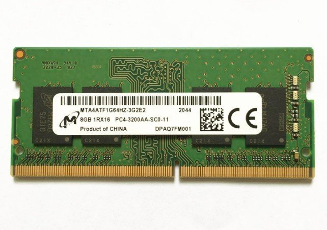 MICRON 8GB MTA4ATF1G64HZ-3G2E2 3200AA NOTEBOOK RAM