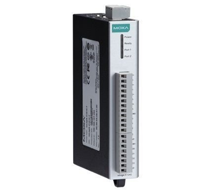 MOXA Remote Ethernet I/O, 8AI, 2-port Switch ioLogik E1240