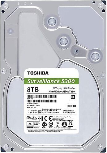 TOSHIBA 8TB 7200RPM S300 PRO SATA3 256MB 7/24 HDWT380UZSVA 3 YIL GARANTİ
