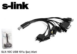 S-link SLX-10C USB 10 Lu Şarj Aleti